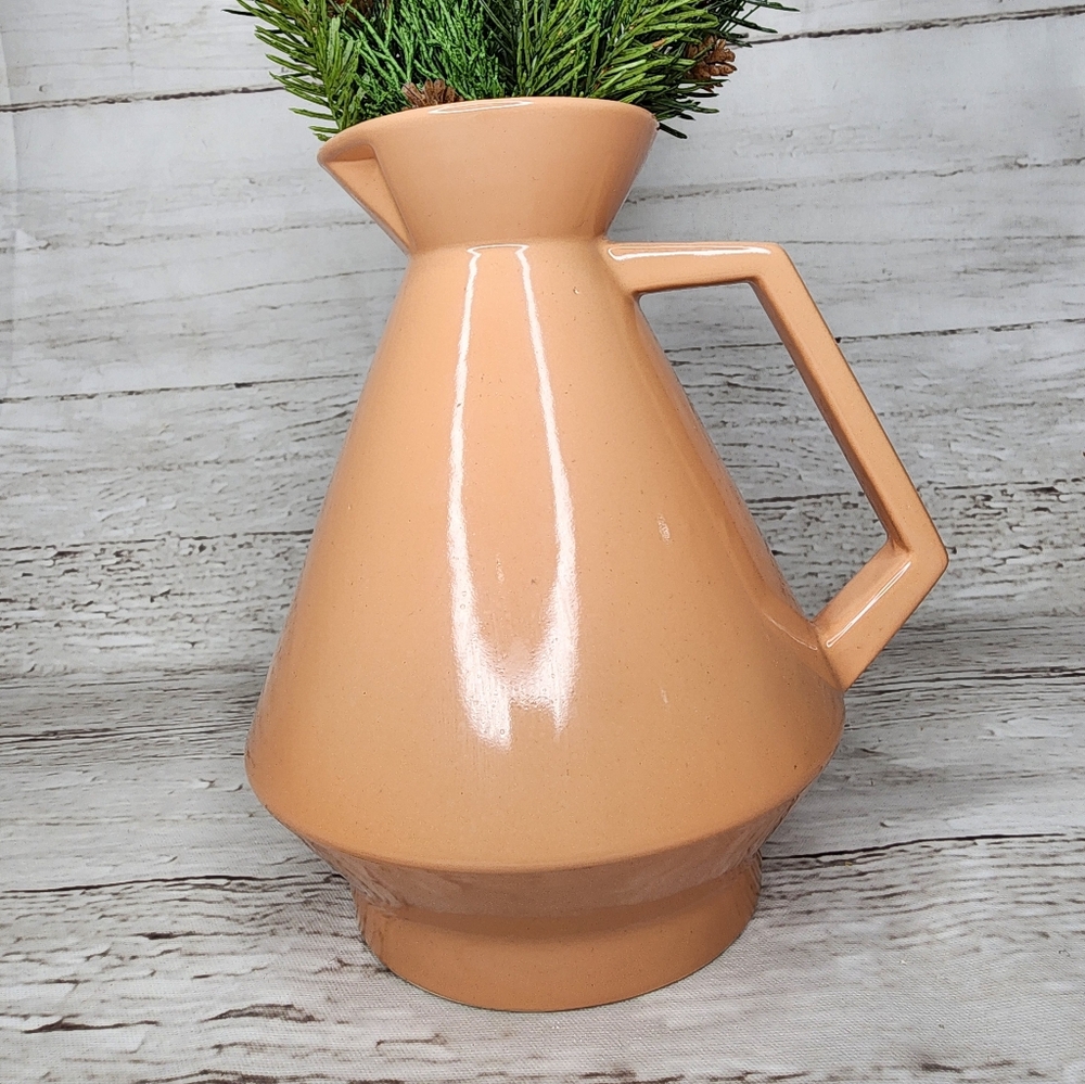 MCM Peach Ceramic Pitcher